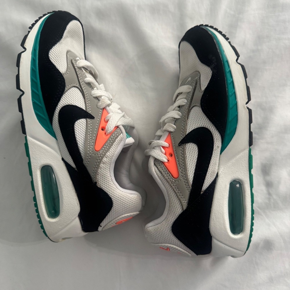 Nike Air Max Correlate White Green & Bright Mango Woman's Athletic Shoes Size 6 - Picture 6 of 11